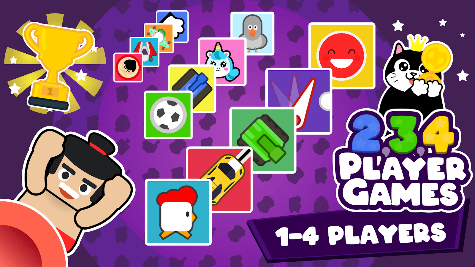 Игры на Двоих Троих 4 Игрока 4.0.0 Взлом Много Денег на Андроид
